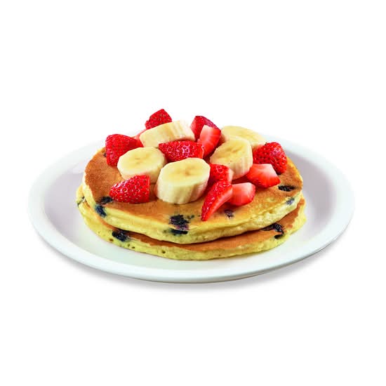 DOUBLE BERRY BANANA PANCAKES A LA CARTE