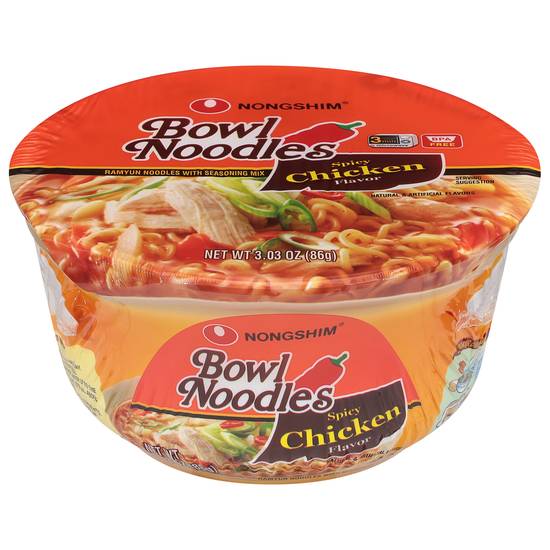 Nongshim Bowl Noodle (spicy chicken)
