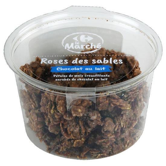 Carrefour Le Marché - Biscuits roses des sables (chocolat au lait)