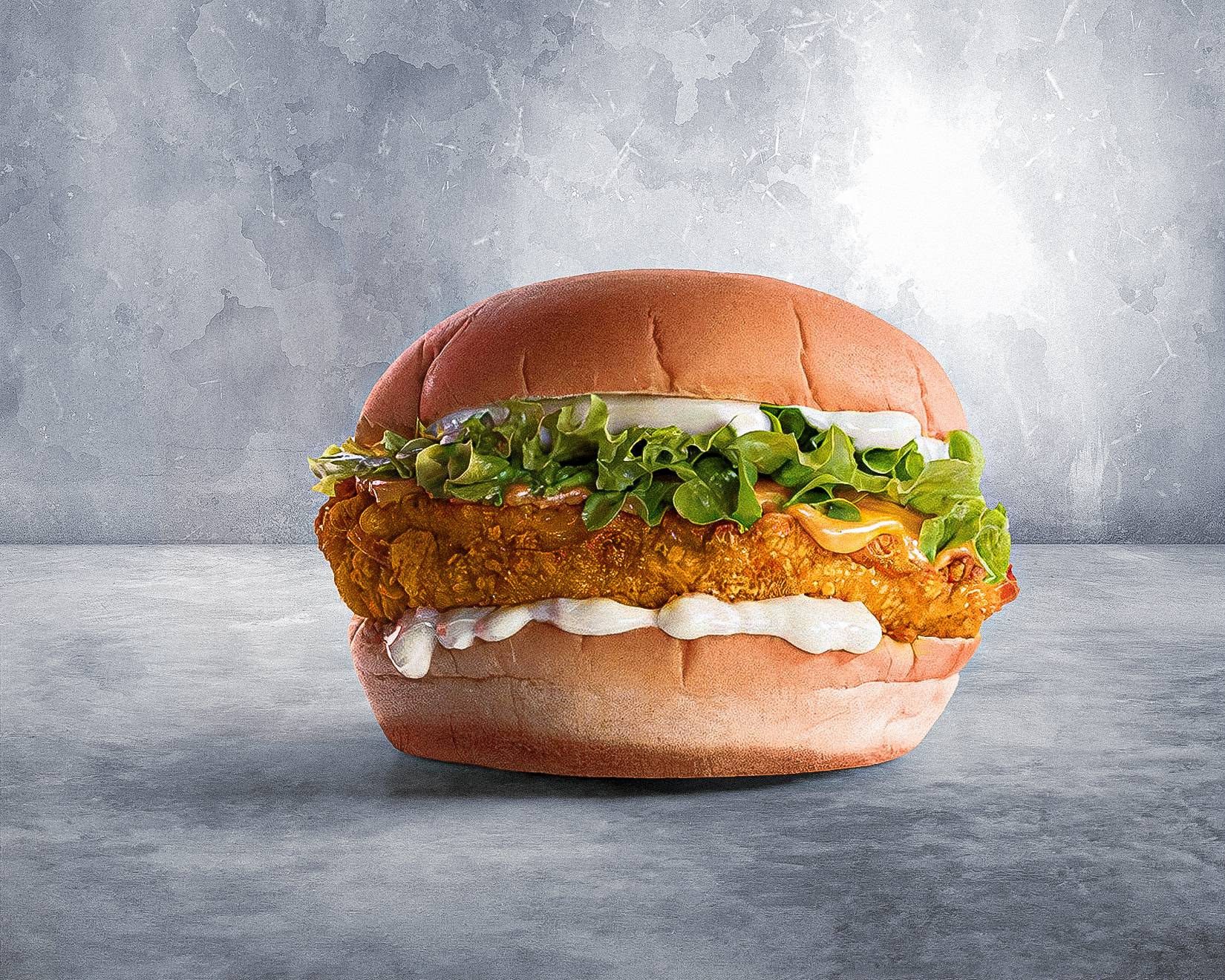 Solo Smash chicken spicy burger