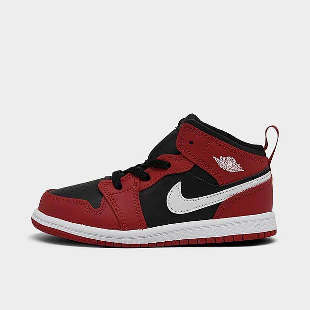 Kids' Toddler Air Jordan Retro 1 Mid Casual Shoes (7.0)