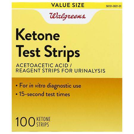 Walgreens Reagent Ketone Test Strips