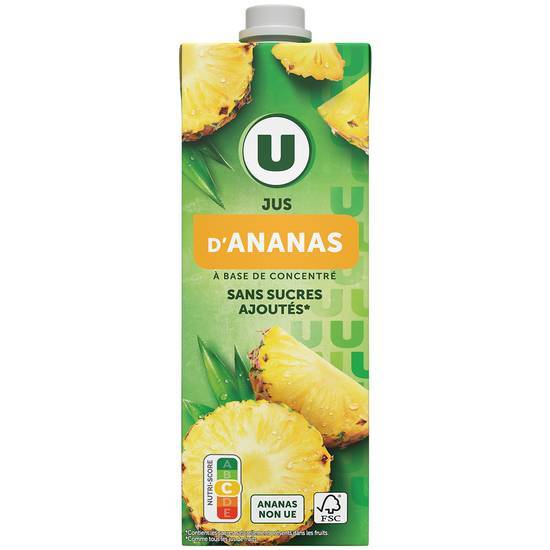 Les Produits U - Jus des fruits (1 L) (ananas)