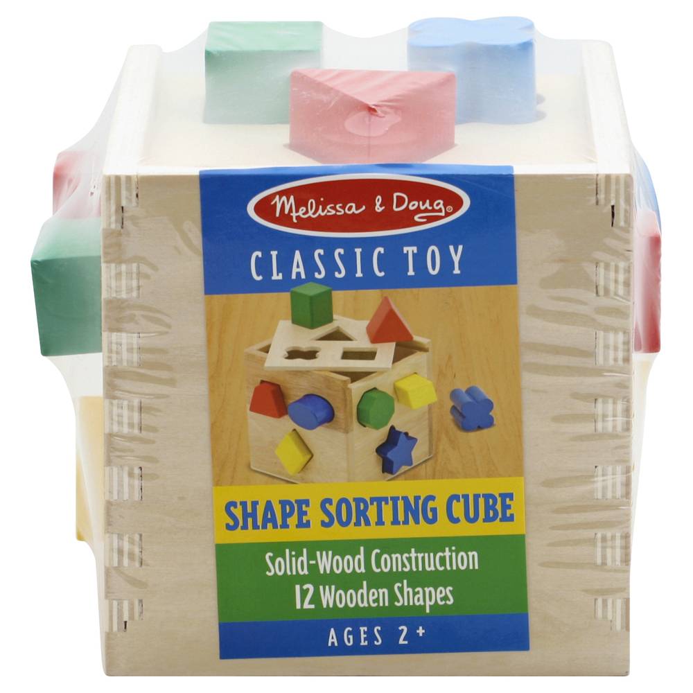 Melissa & Doug Classic Toy Shape Sorting Cube Ages 2+