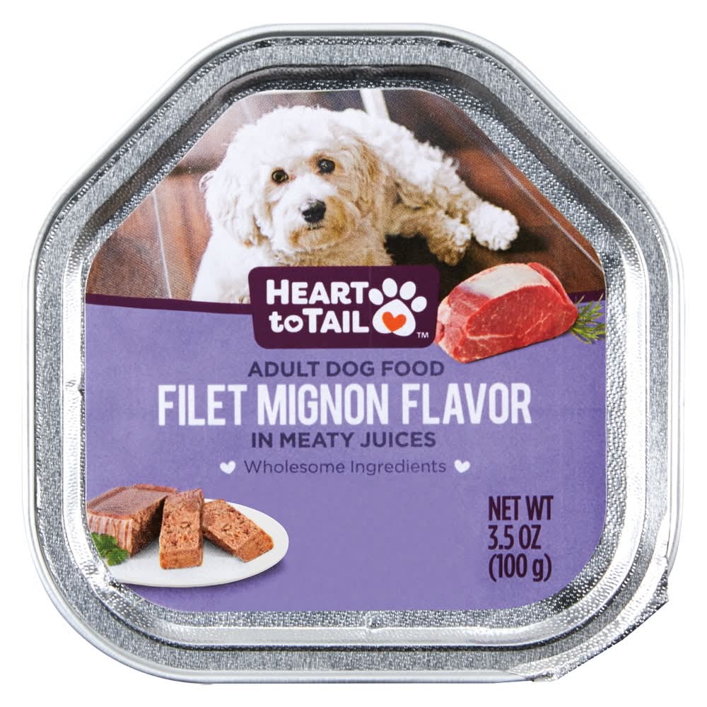 Heart to Tail Meaty Juices Canned Wet Dog Food, Fillet Mignon, Adult (3.5 oz)