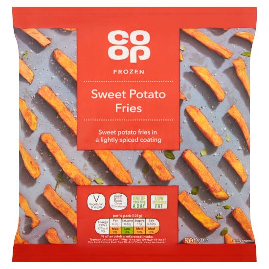 Co-Op Frozen Sweet Potato Fries (500g)