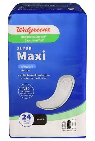 Walgreens Maxi Super Pads