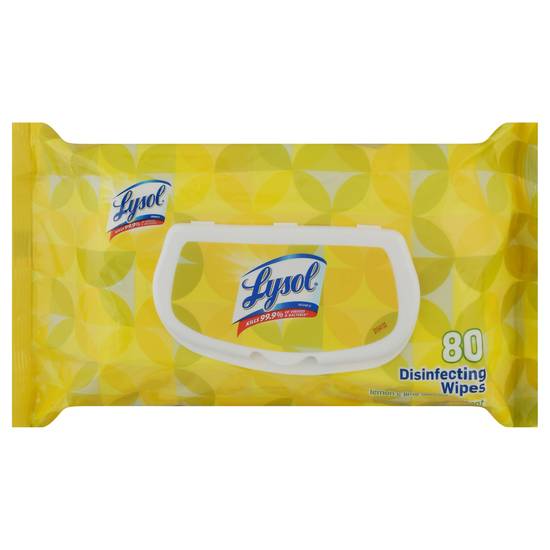 Lysol Lemon & Lime Scent Disinfecting Wipes (80 ct)