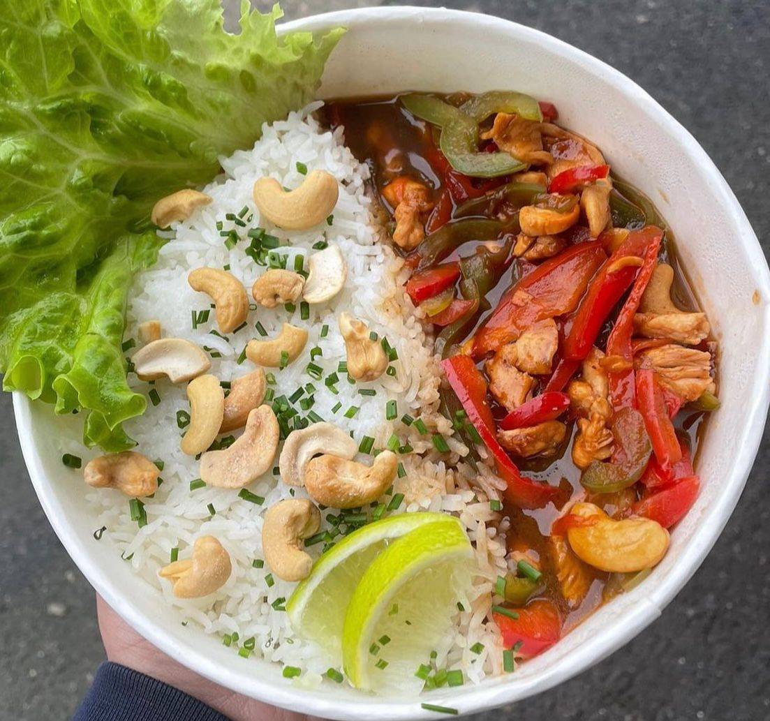 Riz sauté sauce noix de  cajou 🥜