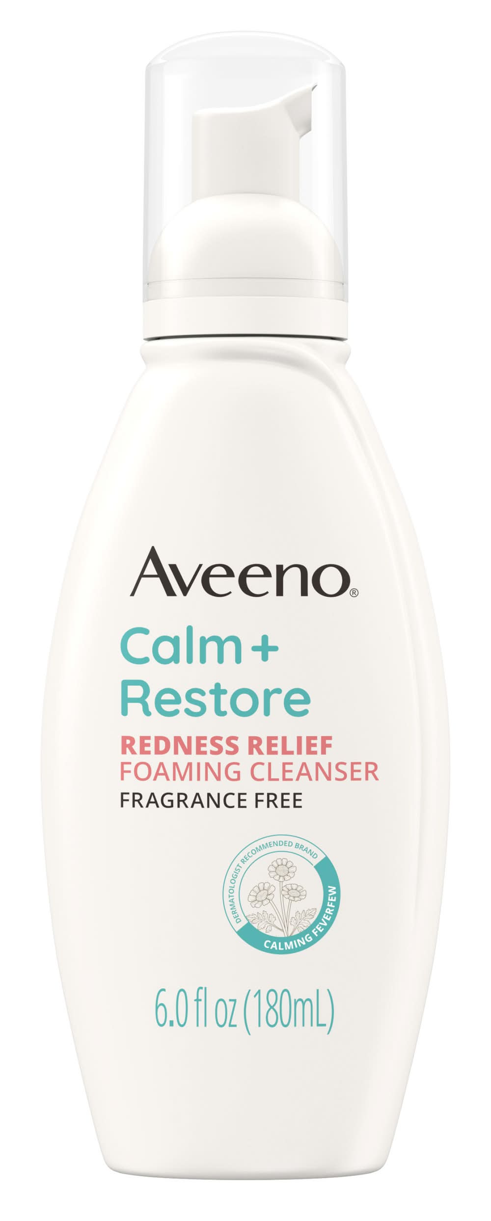 Aveeno Calm + Restore Redness Relief Foaming Cleanser (6 fl oz)