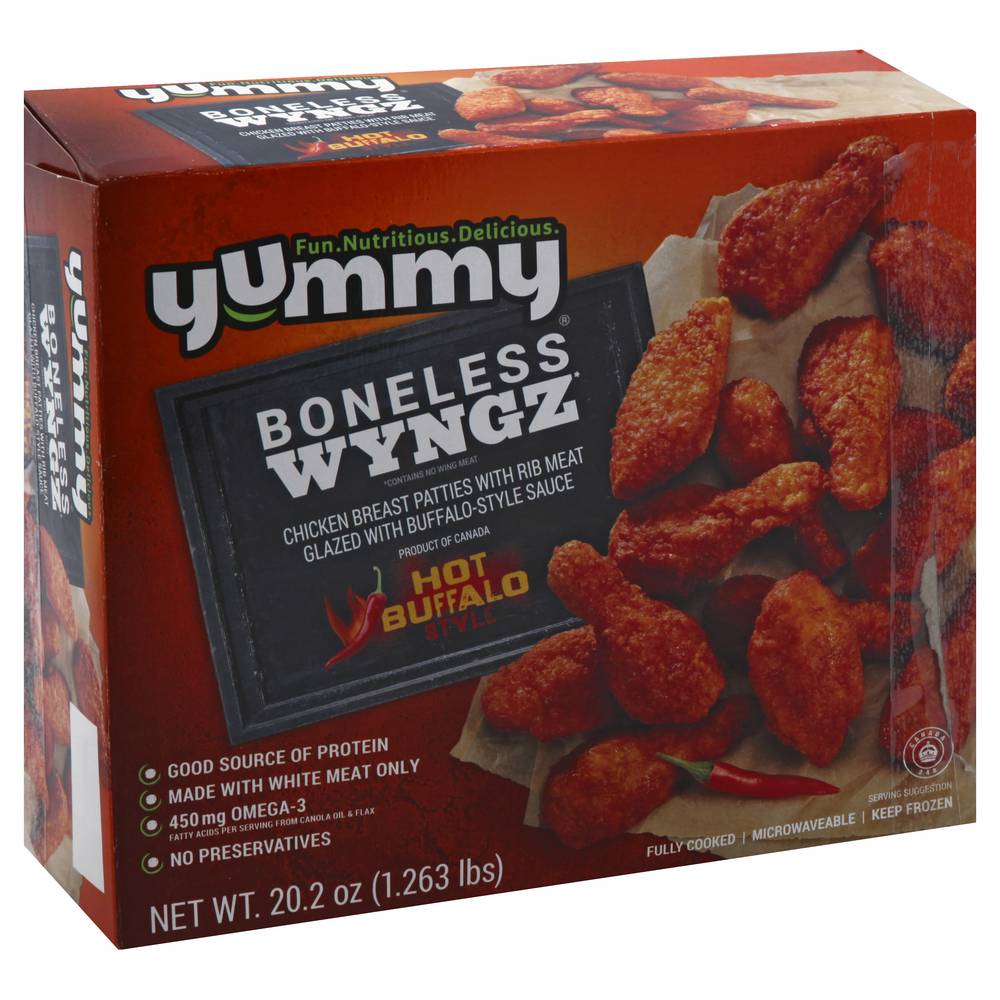 Yummy Frozen Chicken Boneless Hot Buffalo Style (1.26 lbs)