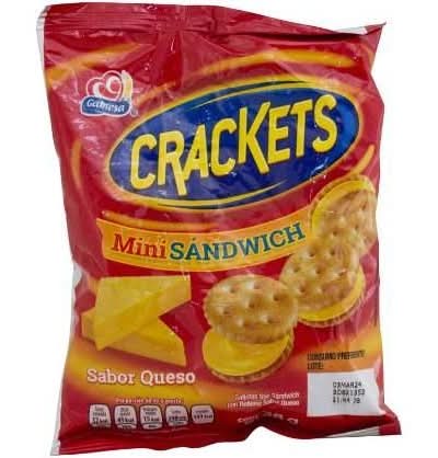 Mini Galletas Crackets Sandwich Queso 38 g