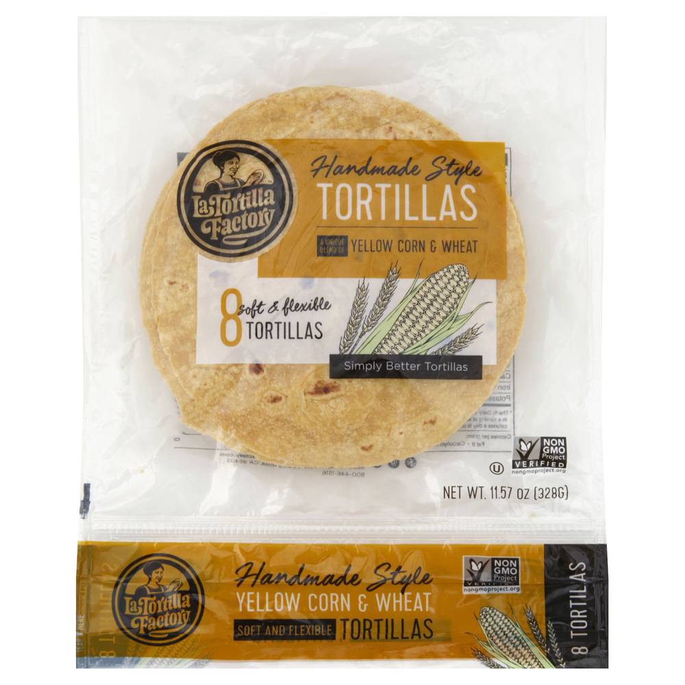 La Tortilla Factory Handmade Style Yellow Corn & Wheat Tortillas (11.6 oz)