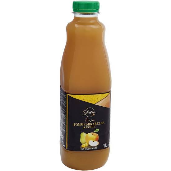 Carrefour Sélection - Jus, pomme - mirabelle - poire (1L)