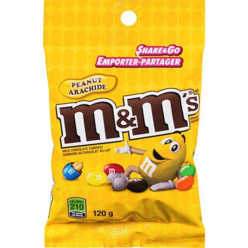 M&m's bonbons de chocolat au lait et arachides (120g) - peanut milk chocolate candies (120 g)