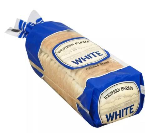 Western Farms - White Bread (1 Unit per Case)