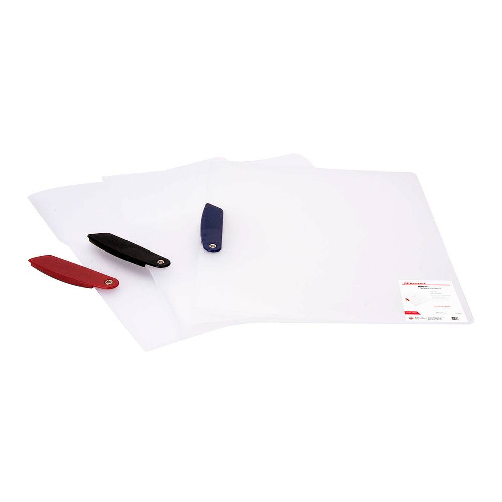 Office depot folder con clip giratorio transparente (5 piezas)