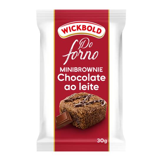 Wickbold mini brownie do forno chocolate ao leite (30g)