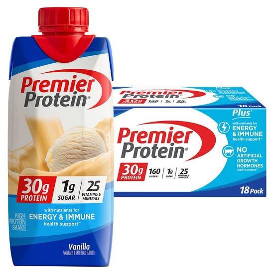 Premier Protein Vanilla Protein Shake (18 x 11 fl oz)