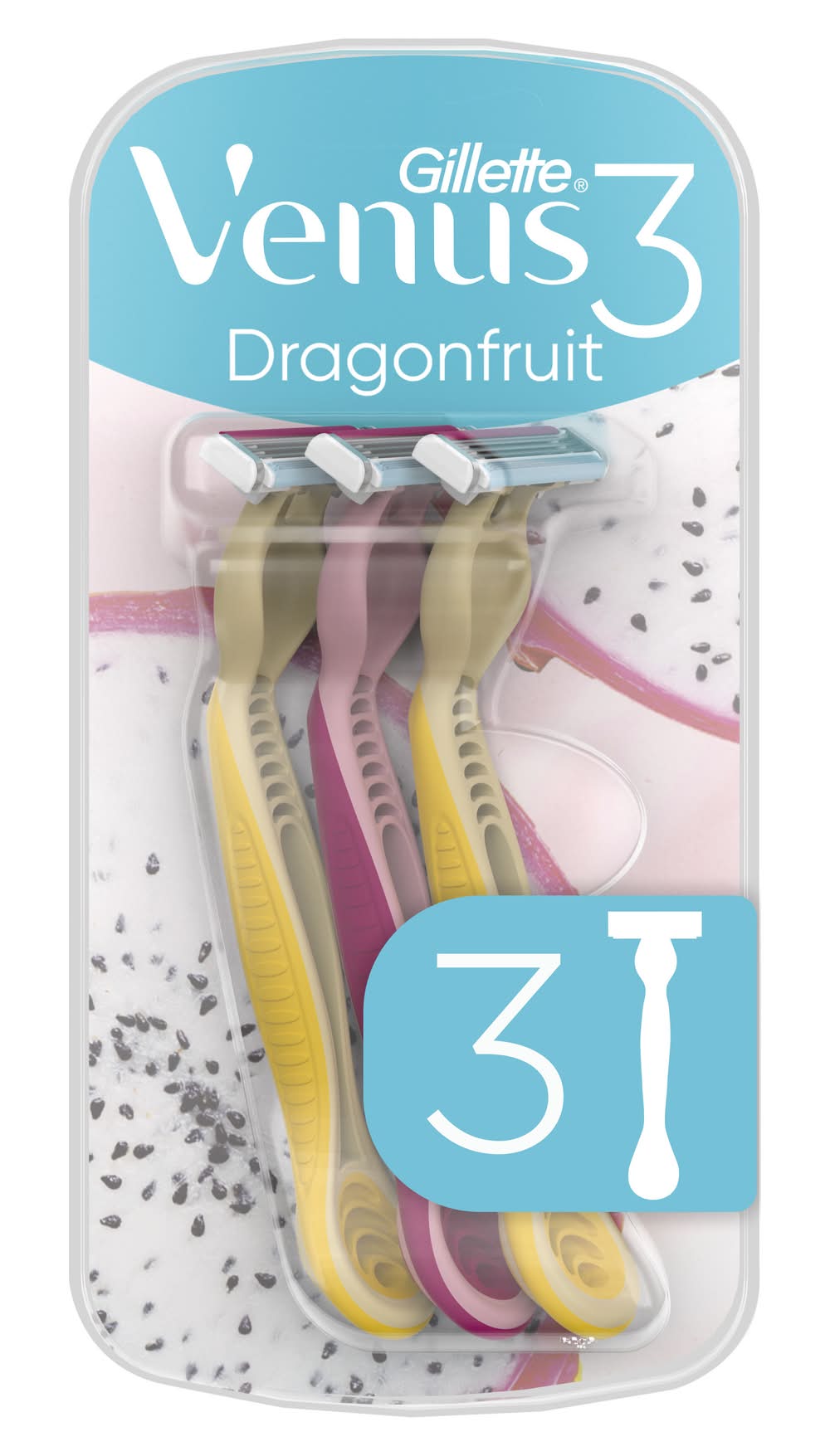 Afeitadora 3 dragonfruit · Gillette Venus (3 un)