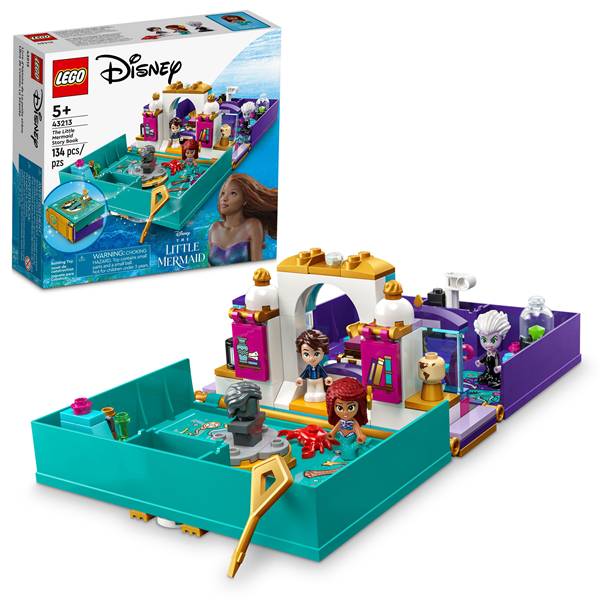 Lego Disney the Little Mermaid Story Book 43213 Fun Playset With Ariel