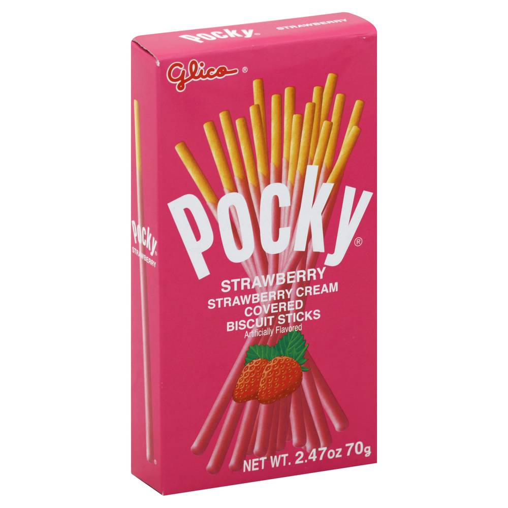 Pocky Strawberry Cream Covered Biscuit Sticks (2.5 oz)