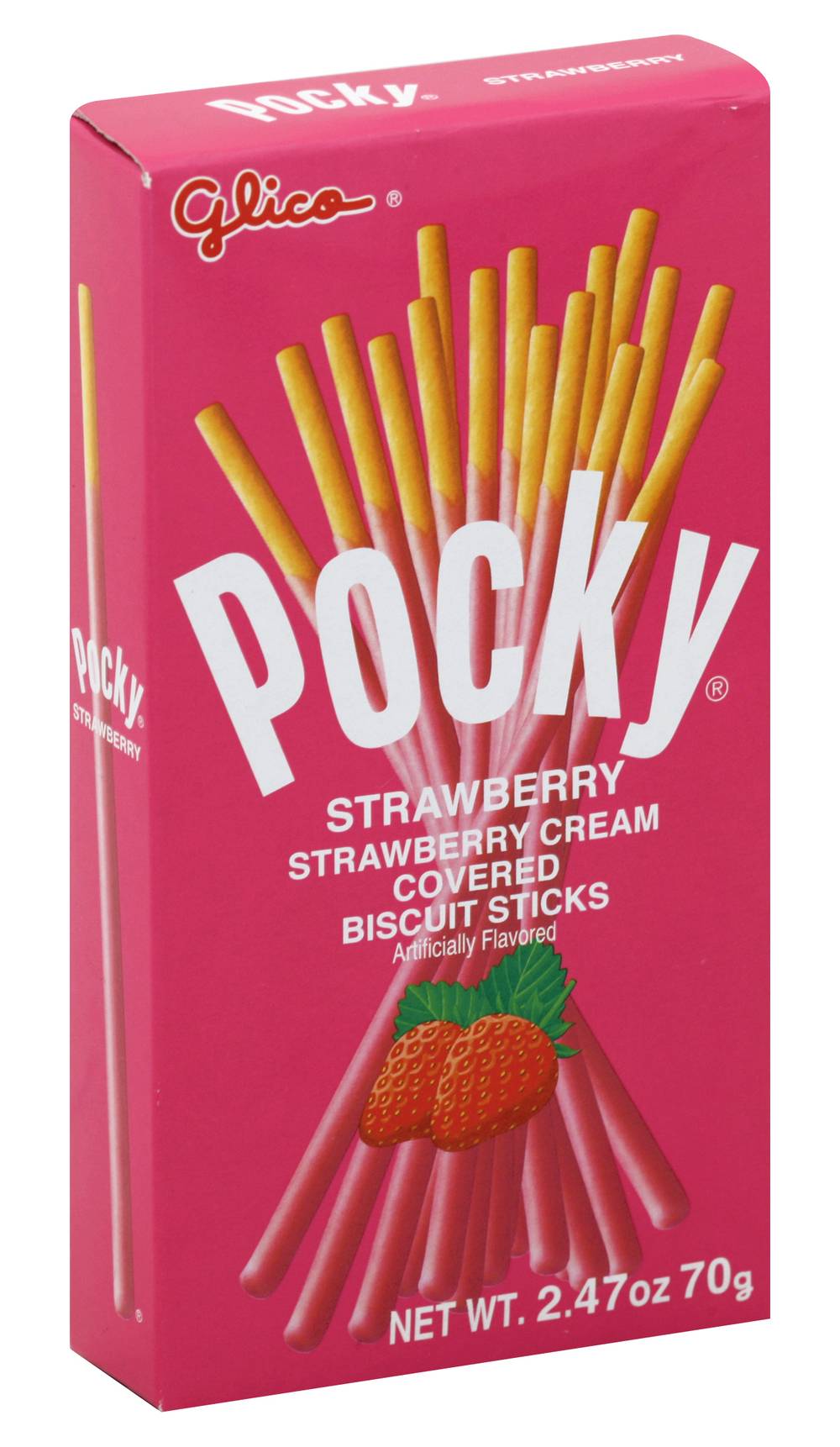 Pocky Strawberry Cream Covered Biscuit Sticks (2.5 oz)