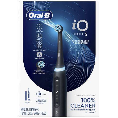 Oral B iO Series 5 Electric Toothbrush with Brush Head, Rechargeable - 1.0 ea