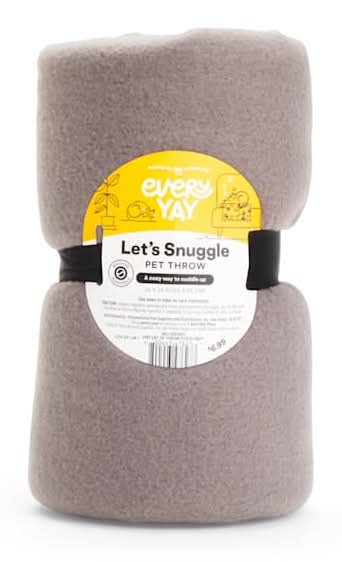 EveryYay Cozy Sherpa Pet Throw Blanket, "24" L X 24" W.