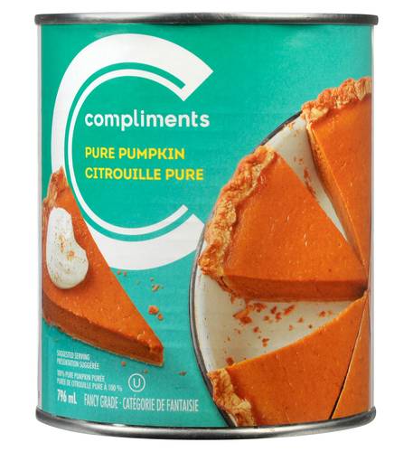 Compliments Purée De Citrouille 796 Ml / Compliments Pure Pumpkin 796 ml