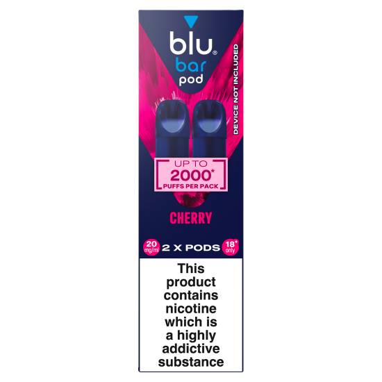 blu Cherry, Bar Vape Pods (2 pack)