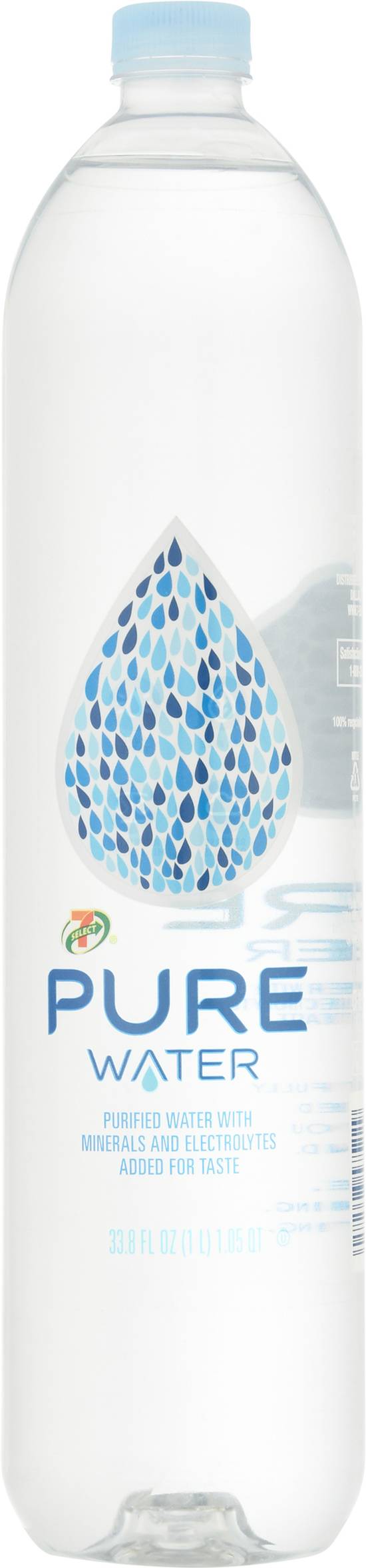 7-Select Minerals and Electrolytes Purified Pure Water (33.8 fl oz)