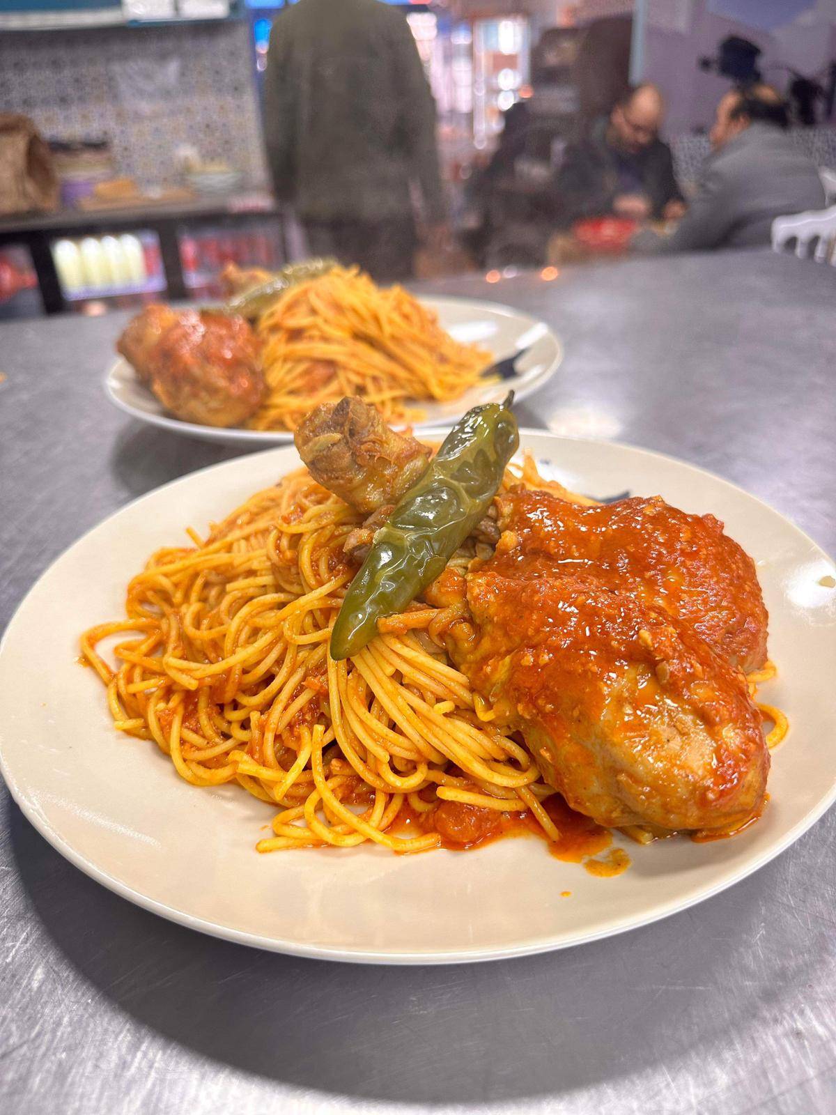 🍗 Spaghetti au poulet