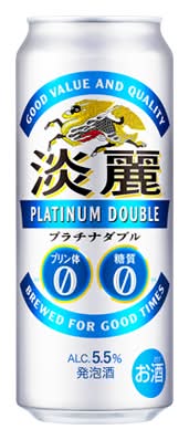 258798：キリン 淡麗 プラチナダブル 500ML缶 / Kirin Tanrei Platinum Double, 500ML