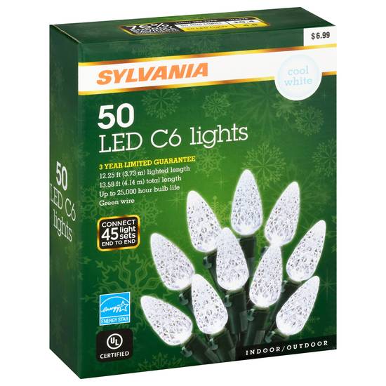 Sylvania Cool White Led C6 Lights