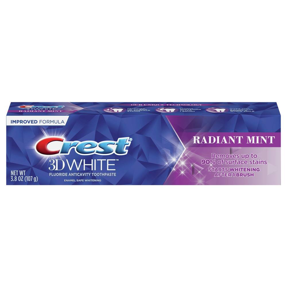 CREST 3D White Radiant Mint Toothpaste (3.8 oz)