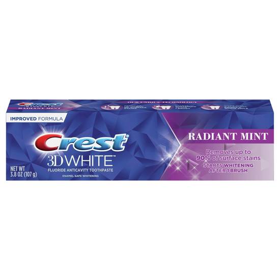 Crest 3d White Radiant Mint Fluoride Anticavity Toothpaste