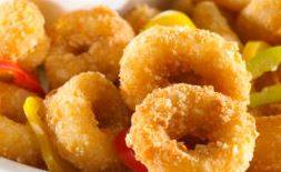 Frozen Top Catch Breaded Squid Rings - 2.5 lb box