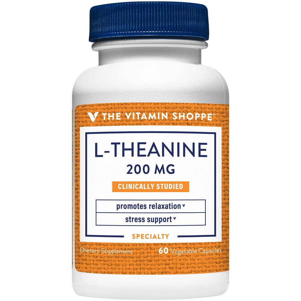 The Vitamin Shoppe L Theanine 200 mg Capsules