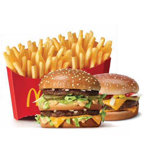 Big Mac®, Cuarto de Libra® con Queso y 2 McPapas® Medianas