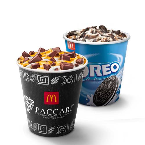 McFlurry Oreo + McFlurry Paccari