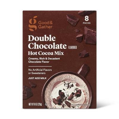 Good & Gather Hot Cocoa Mix, Double Chocolate (8 oz, 8 ct)