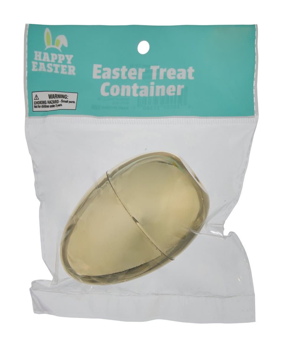 Happy Easter Treat Container Gold Large