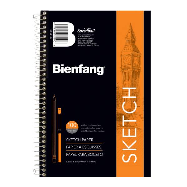 Bienfang 5 1/2 By 8 1/2-inch Sketchbook 100 Sheets