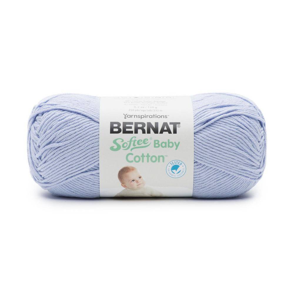Yarnspirations Bernat Softee Baby Cotton Pale Periwinkle Yarn Delivery