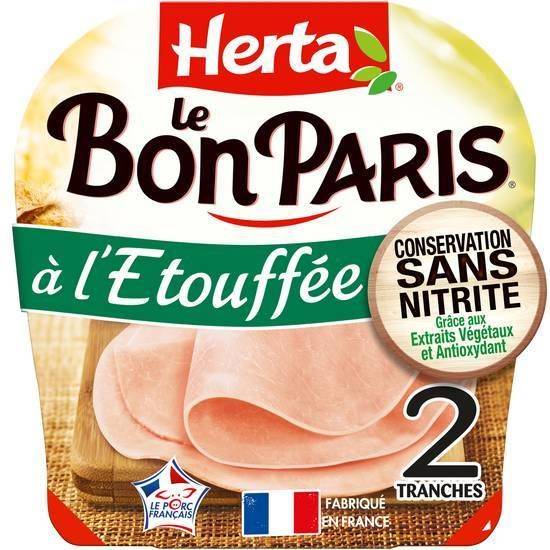 Herta - Le bon Paris jambon à l'etouffée (2 pièces)