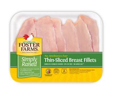 Foster Farms Thin-Sliced Chicken Breast Fillets
