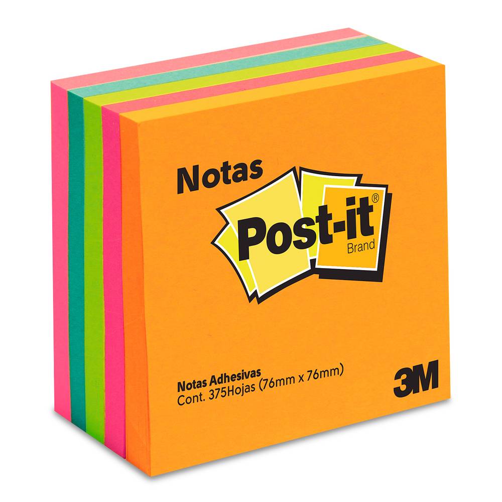 Post-it notas adhesivas neón (1 pieza)