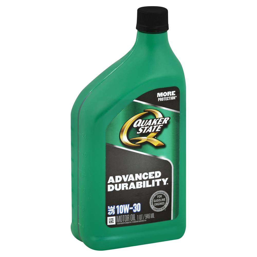 Quaker State Sae 10w-30 Advanced Durability Motor Oil (1 qt)