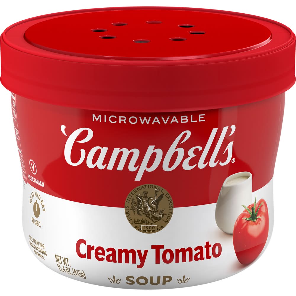Campbell's Microwavable Soup, Creamy Tomato (15.4 oz)